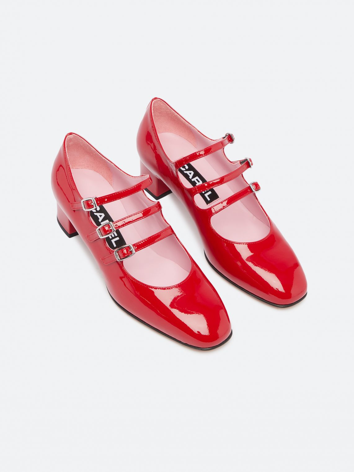 Kina Red Patent Leather Mary Janes Pumps Carel Paris Shoes