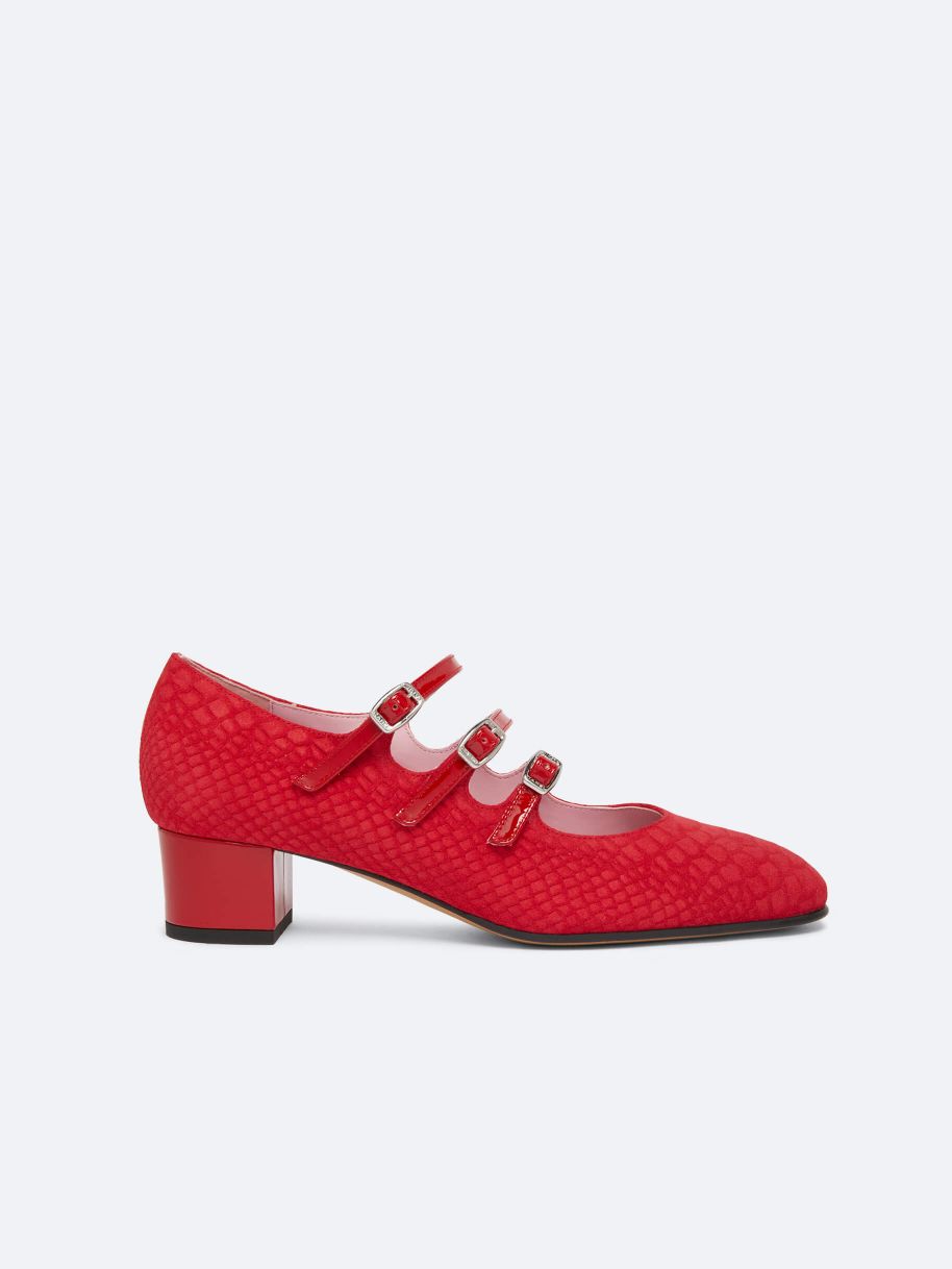 KINA Red patent leather Mary Janes pumps