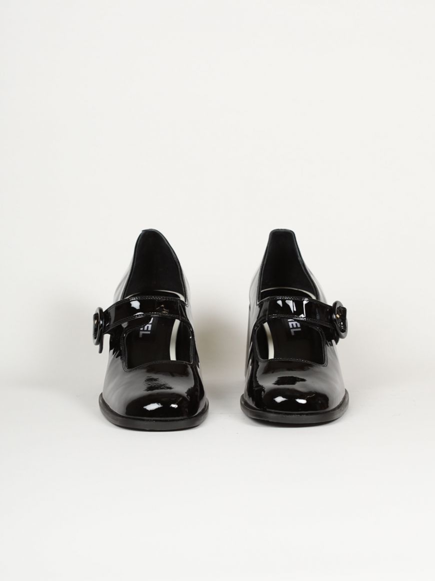 CAREN black patent leather Mary Janes pumps | Carel Paris Shoes