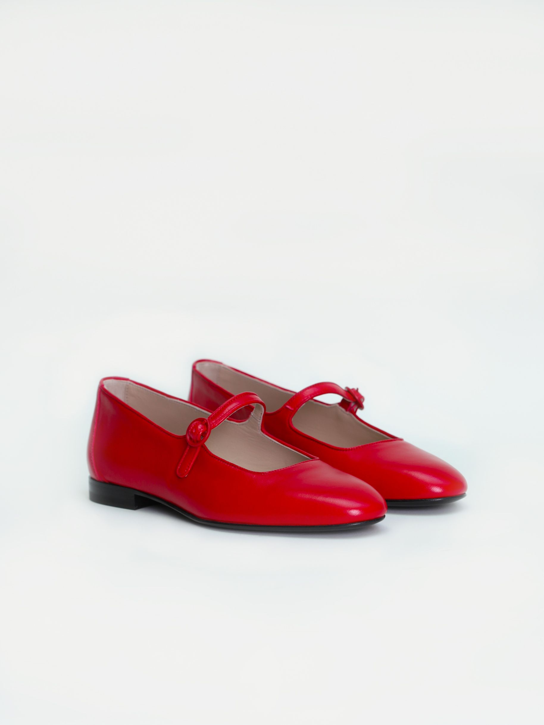 CORALIE red leather mary janes Carel Paris Shoes