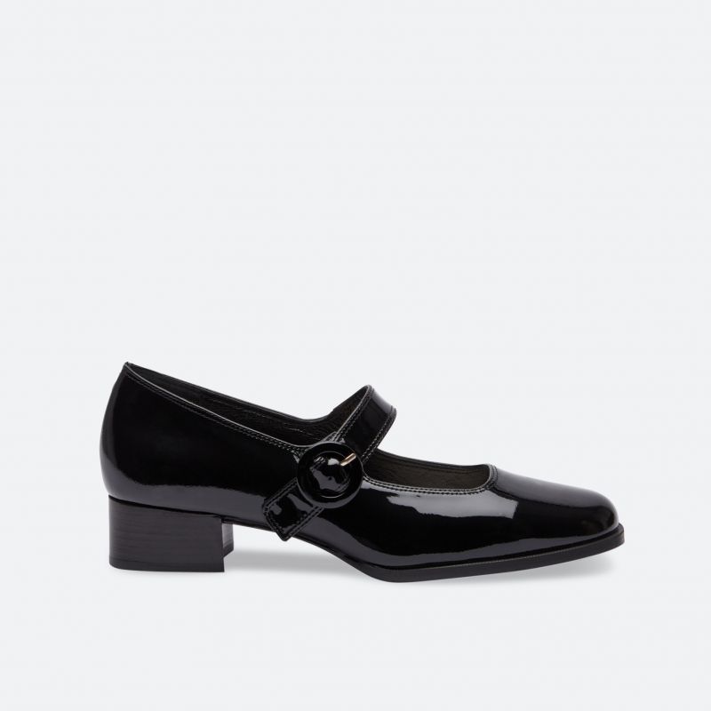 TWIGGY Black patent leather Mary janes | Carel Paris Shoes