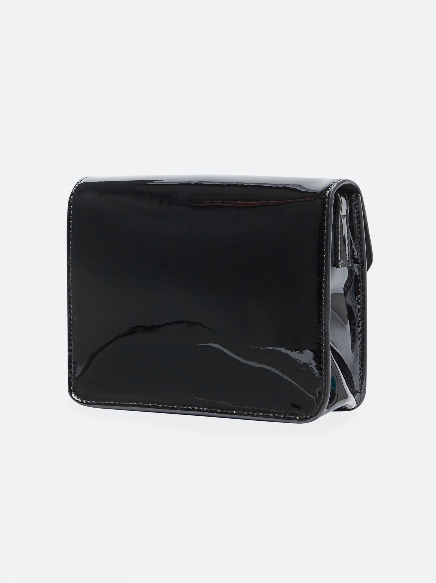 Chain Pouch With Strap In Black Croc-Effect Leather – Victoria Beckham US