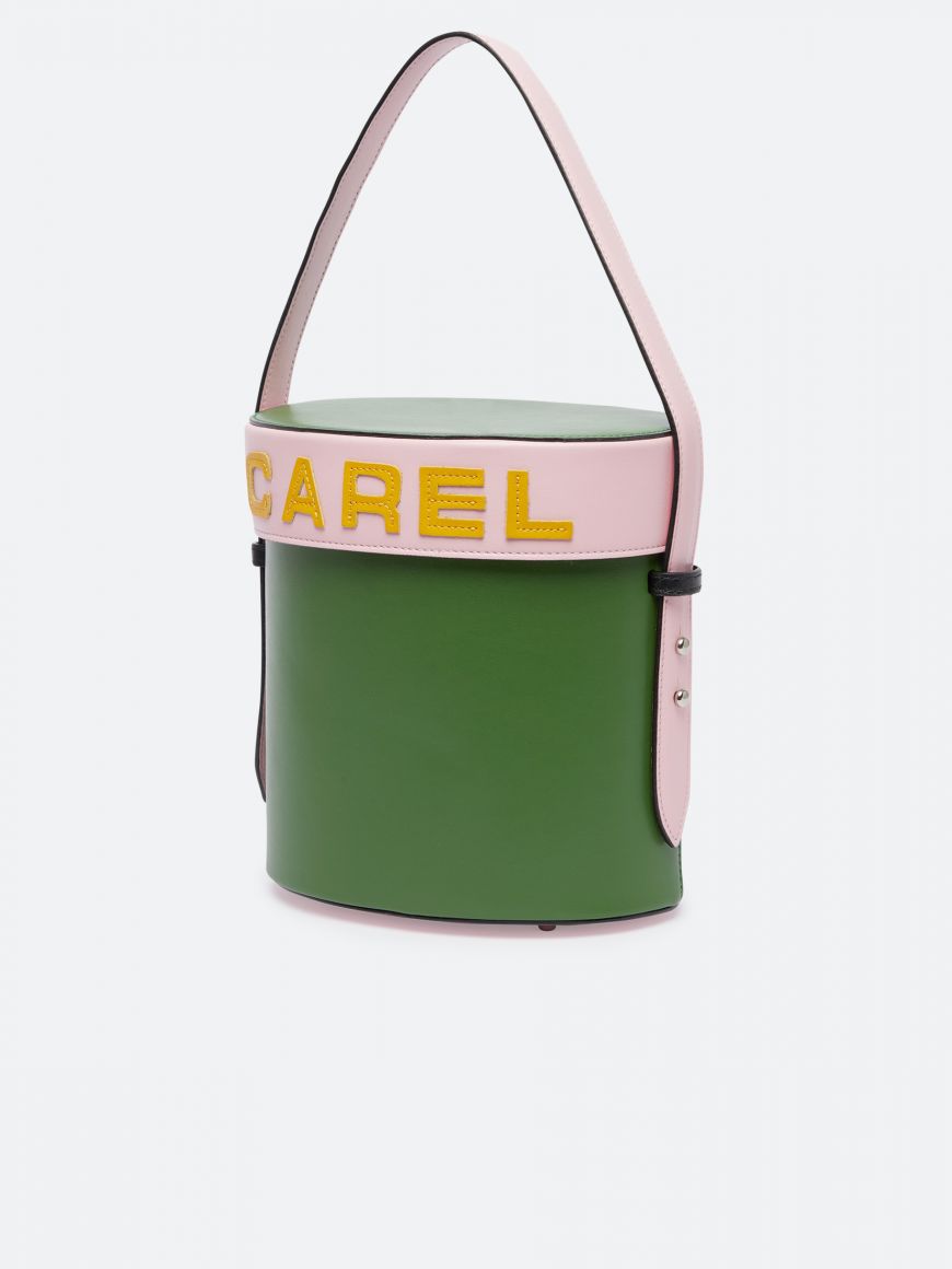 BIBI brown leather bucket bag | Carel Paris Shoes