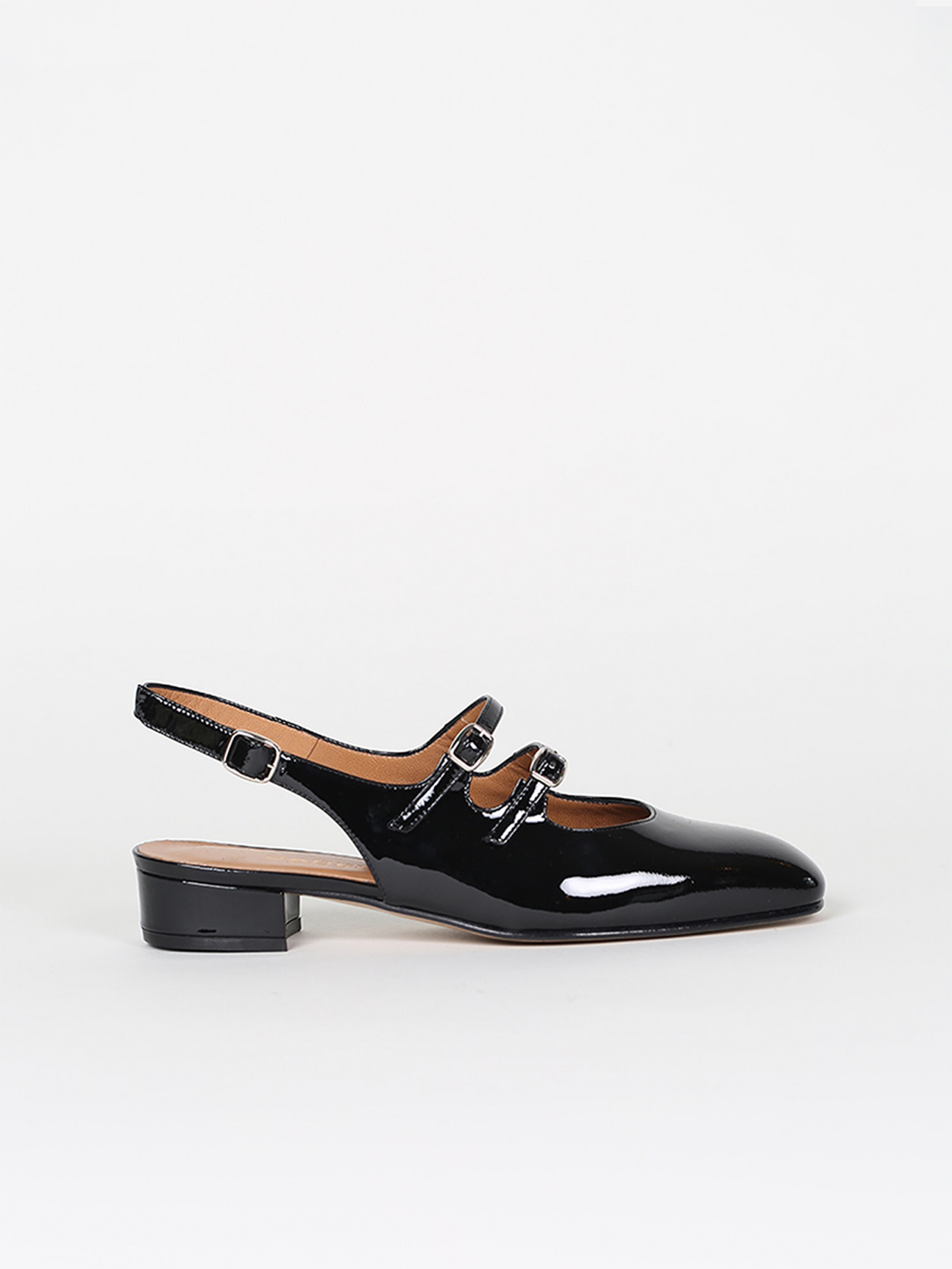 PECHE black patent leather mary janes | Carel Paris Shoes