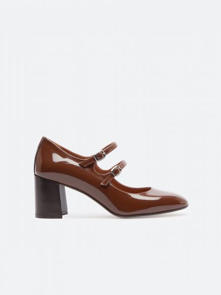 ALICE Caramel patent leather Mary Janes | Carel Paris Shoes